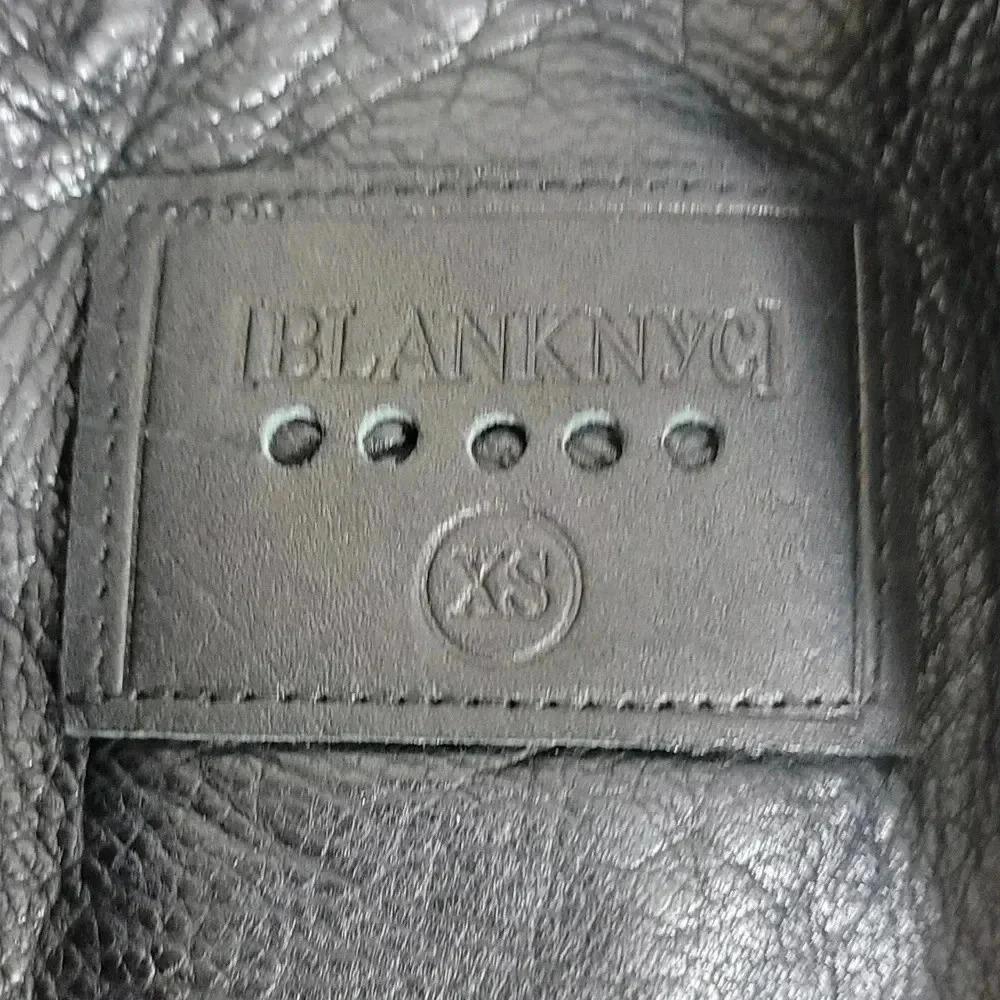Blank NYC Womens Luxury Clothing Semi Fitted Vegan Leather Motorcycle J… - Picture 6 of 12